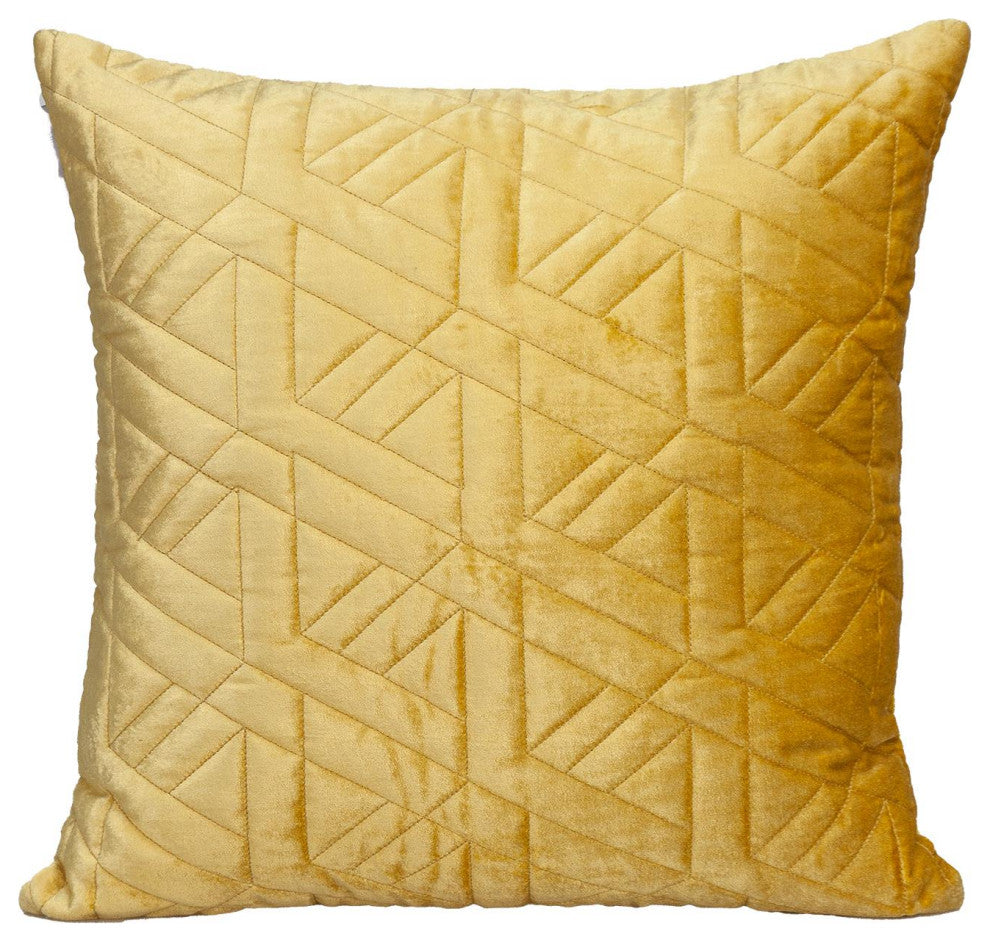 Parkland Collection Delta Yellow Throw Pillow