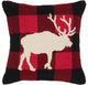 Surya Winter WIT-024 14"x22" Pillow Cover, Beige/Black/Red