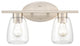 2 Light 16" Satin Nickel Bathroom Vanity Light