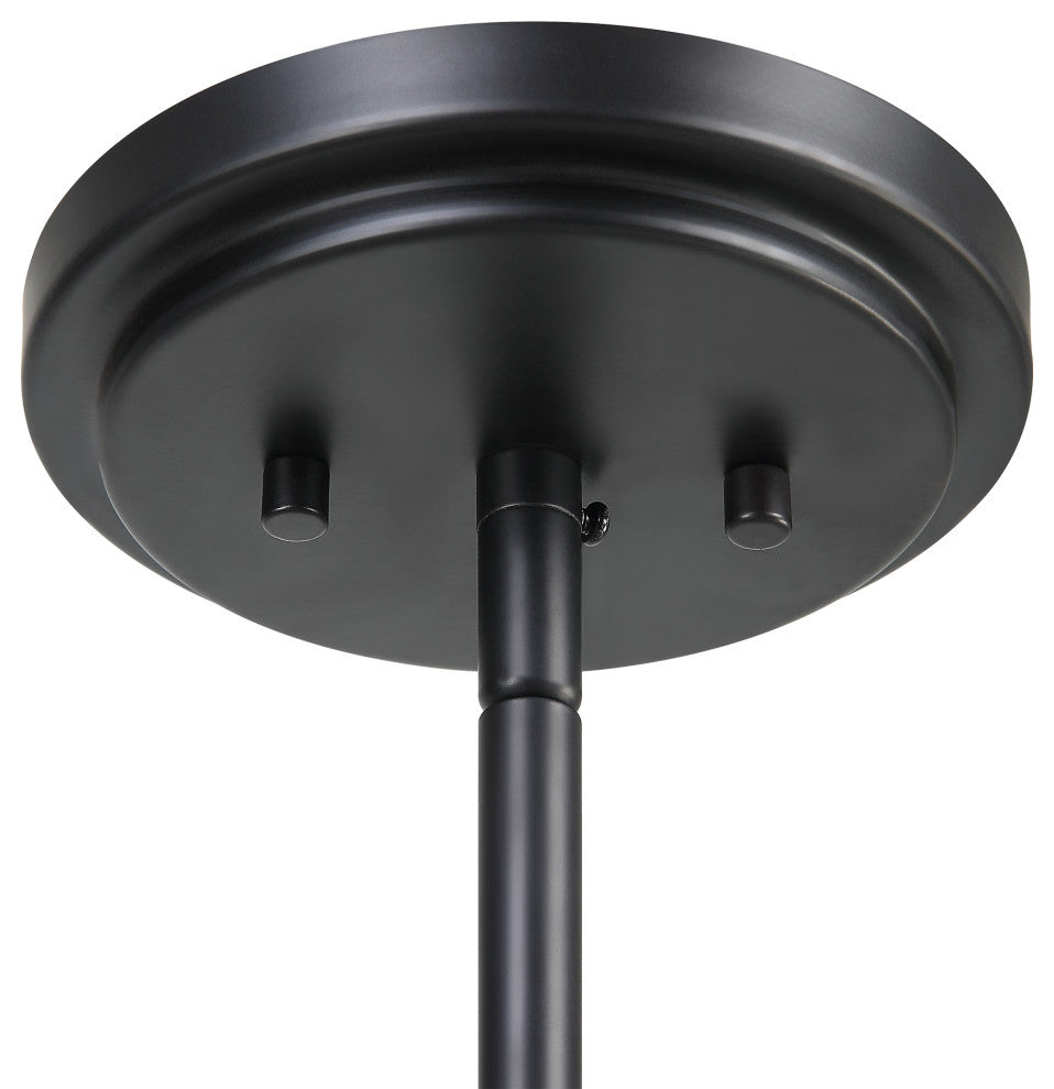 Uttermost Suva 4-LIght Black Rope Pendant