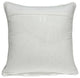 20" X 7" X 20" Transitional Beige And White Accent Pillow Cover With Poly Insert