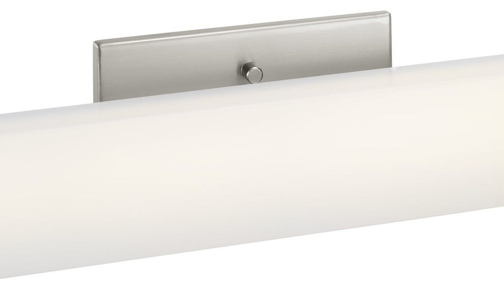 Phase 2.1 LED Collection 36" Brushed Nickel White Shade Modern Bath Vanity Light