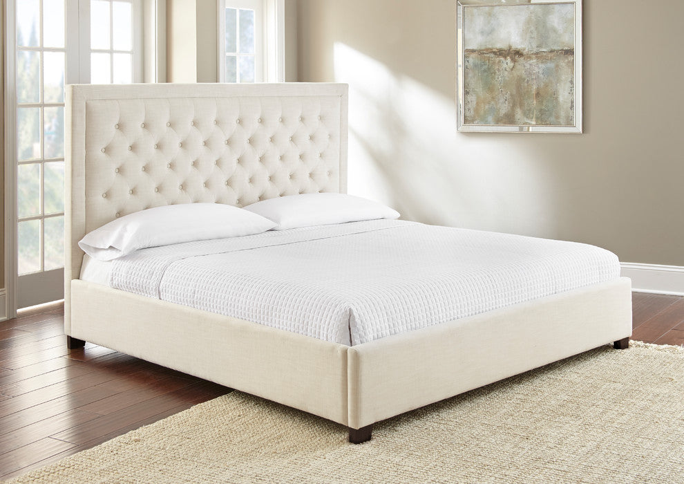 Isadora King Bed, White