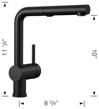Blanco Linus Pull Out 1.5 GPM in Coal Black