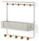 Umbra Estique Shelf With Hooks White