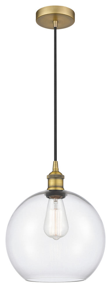 Innovations 616-1P-BB-G122-10 1-Light Mini Pendant, Brushed Brass