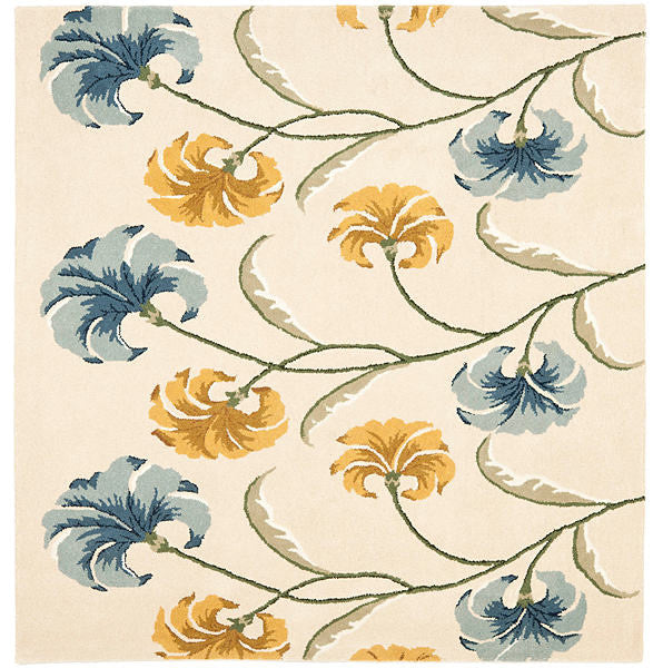 Safavieh Soho Soh767B Floral Rug, Beige/Multi, 6'0"x6'0" Square