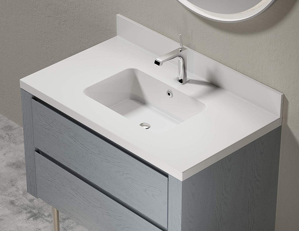 Dyconn Faucet 36 Inch Solid Surface Vanity Top