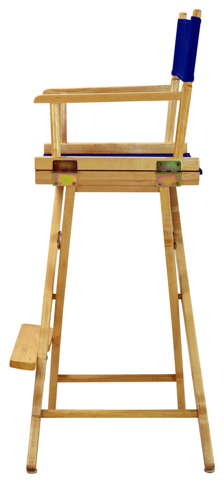 030" Director's Chair Natural Frame-Royal Blue Canvas