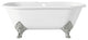 Cheviot Products Carlton Cast Iron Bathtub With Faucet Holes, Chrome