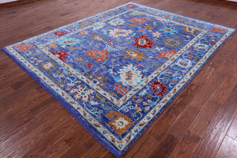 Turkish Oushak Hand-Knotted Wool Rug 8' 1" X 10' 1" - Q15456