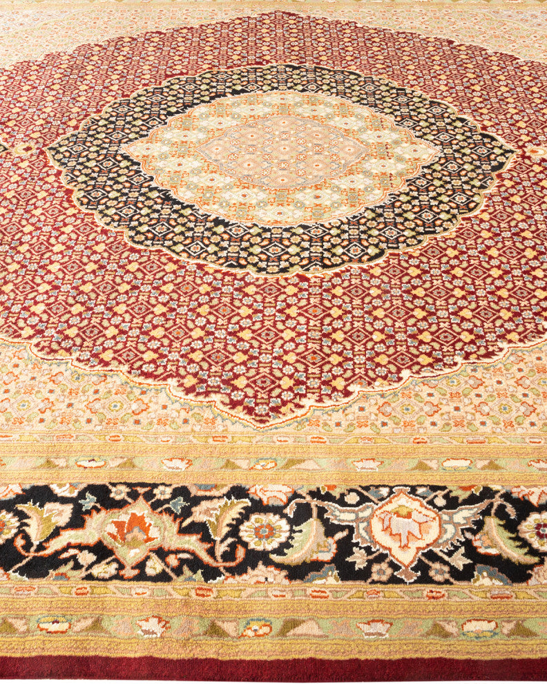 Darbhanga, One-of-a-Kind Hand-Knotted Area Rug Red, 8'1"x10'5"