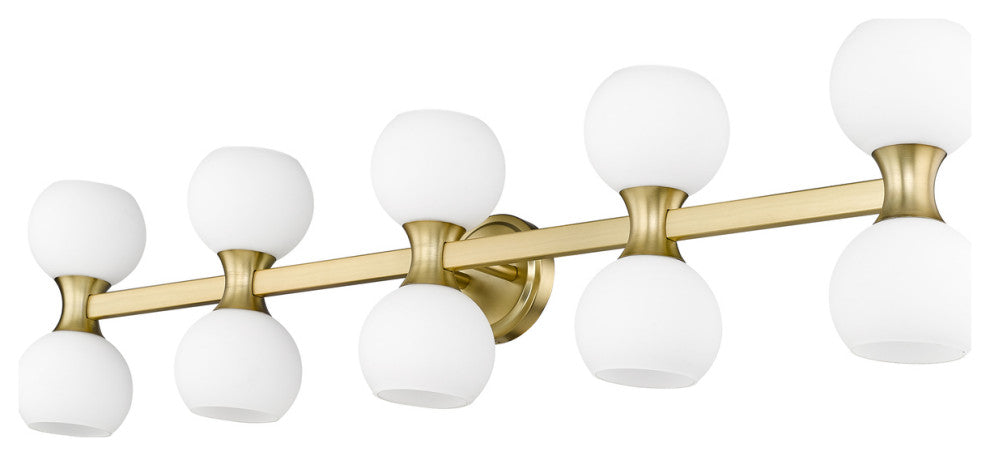 Z-LITE 10-Light Vanity, Modern Gold