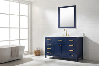 Valentino Single Vanity, Blue, 54"