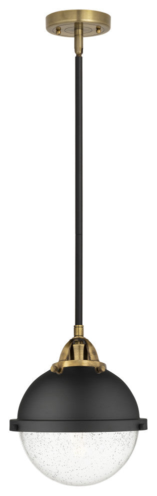 Innovations 288-1S-BAB-HFS-84-BK-LED Hampden 1 Light Mini Pendant, Matte Black