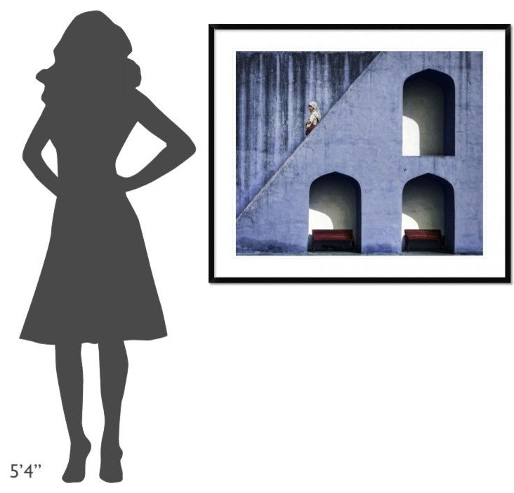 "The Emptiness Of Waiting" Framed Digital Print by Piet Flour, 44x37"