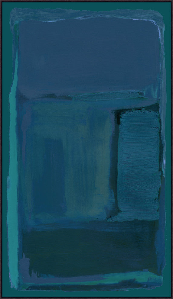 Teal Contour 2, Giclee Reproduction Artwork