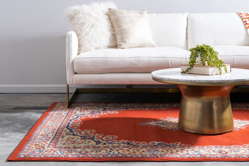 Unique Loom Terracotta Washington Reza 5' 0 x 8' 0 Area Rug