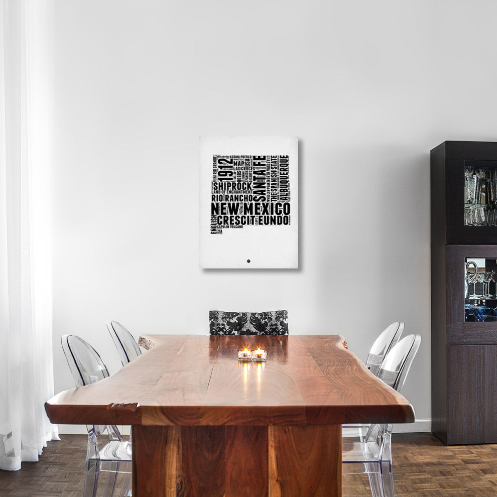 "New Mexico Word Cloud 2" Fine Art Print