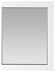 Maribella Rectangular Bathroom Wood Framed Wall Mirror, White, 28"