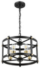 5 Light Farmhouse Chandelier Industrial Hanging Pendant Light Fixture