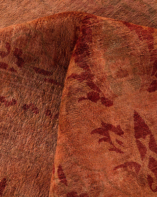 Overdyed, One-of-a-Kind Hand-Knotted Area Rug Brown, 9'3"x11'10"