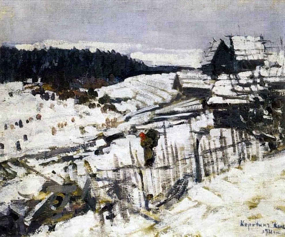 Constantin Alexeevich Korovin Winter, Gallery Wrapped Canvas Print, 20"x25"