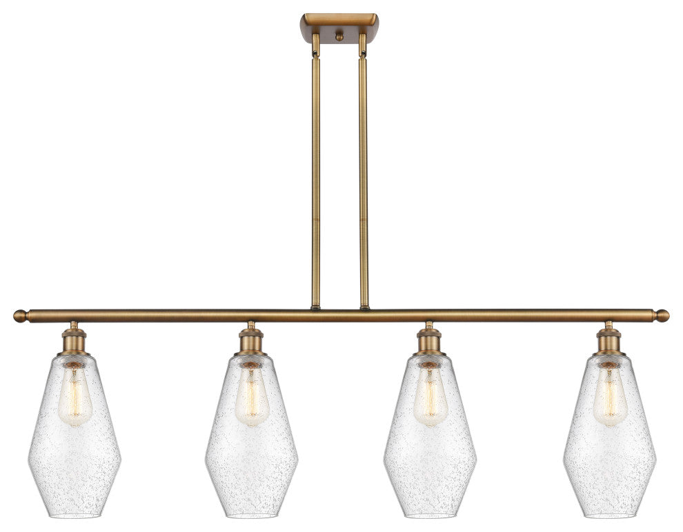 Innovations 516-4I-BB-G654-7 4-Light Island Light, Brushed Brass