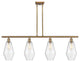 Innovations 516-4I-BB-G654-7 4-Light Island Light, Brushed Brass