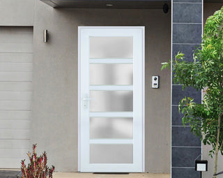 Exterior Prehungdoor Manux 8002 White Silk