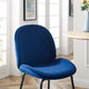 Counter Stool Chair, Velvet, Metal, Blue Navy, Modern, Bar Pub Bistro Restaurant