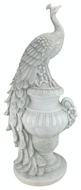 Staverden Peacock on an Urn Statue