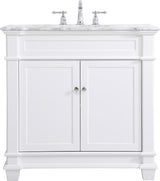 Transitional 36" Vanity Set, White