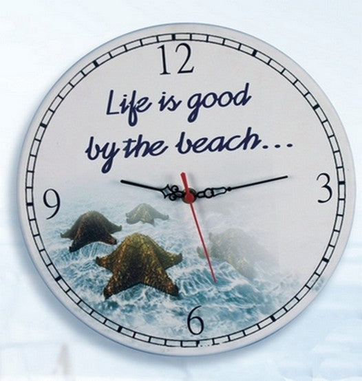 Life Is Good By The Beach Clock