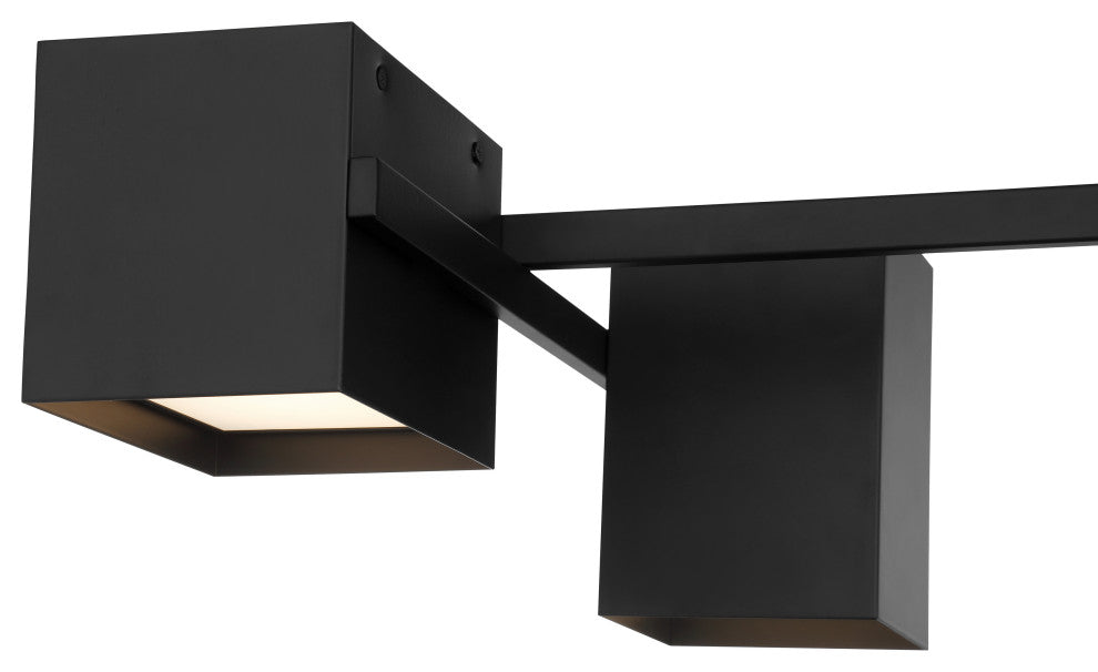 Access Lighting 52180LEDD-ACR Madrid 25"W LED Semi-Flush Ceiling - Matte Black
