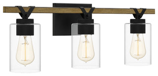 Quoizel DEVN8624 Devon Court 3 Light 24"W Bathroom Vanity Light - Matte Black
