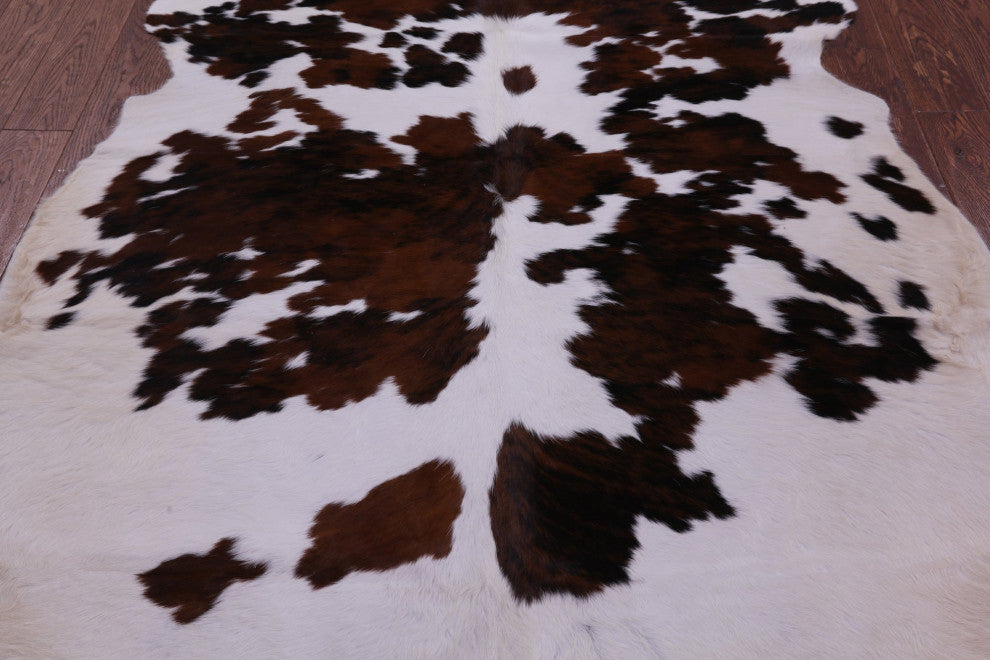Organic Natural Hair-On Cowhide Area Rug 6' 10" X 5' 6" C1579