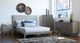 Portland Wood Platform Bed, Gray, Queen