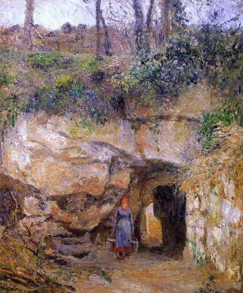 Camille Pissarro La Carrier a l-Hermitage- Pontoise Wall Decal Print