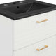 Daybreak 24" Bathroom Vanity, White Black