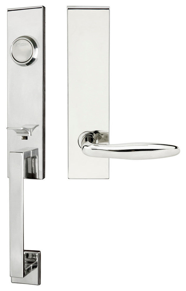 Summer Lever, Tubular Dummy Handleset, Right Hand, Polished Stainless Steel