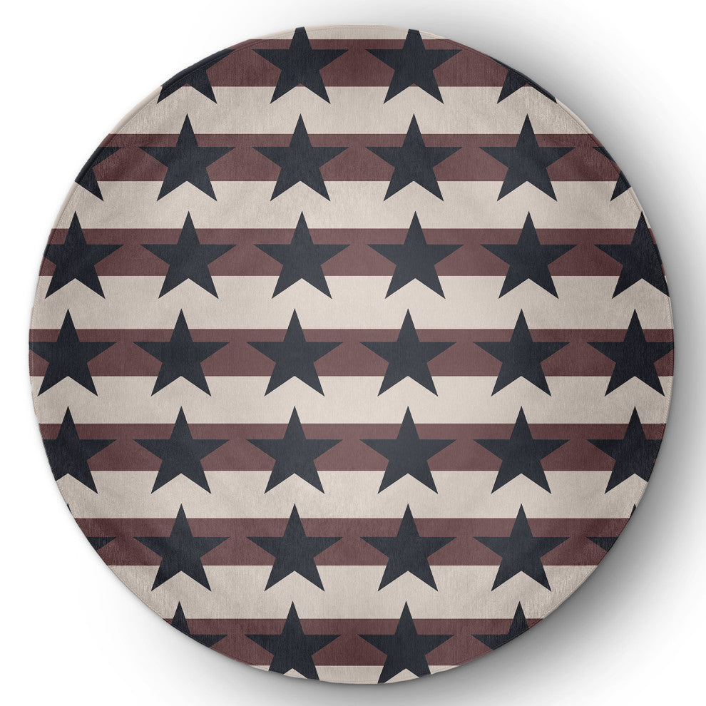 Stars and Stripes Americana Chenille Area Rug