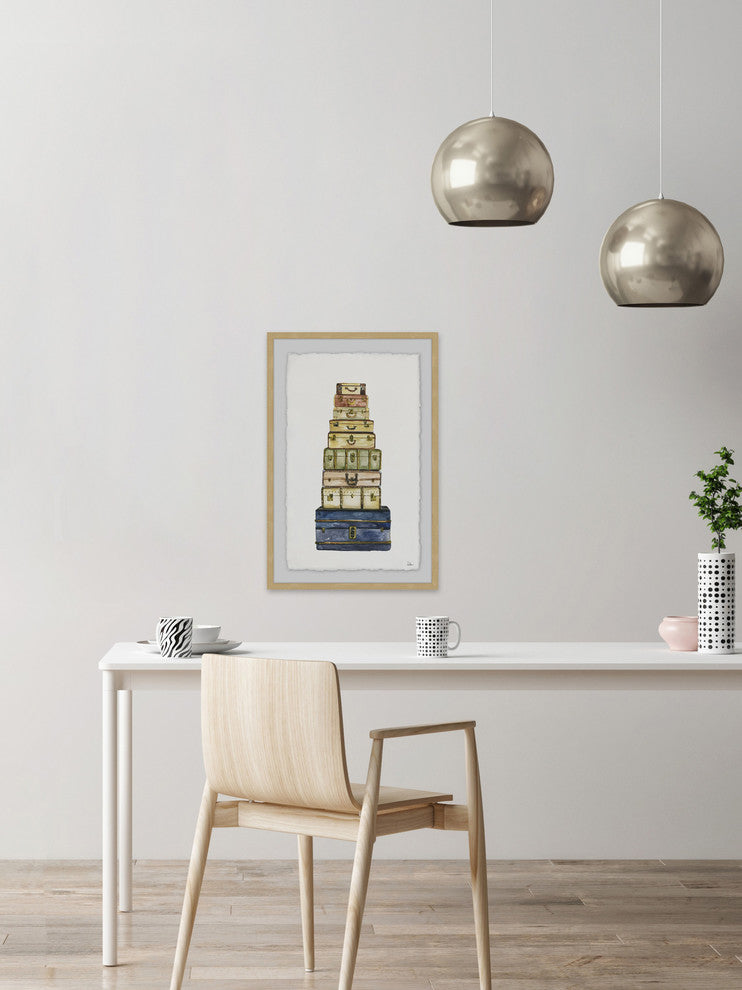 "A Good Traveller" Framed Painting Print, 12"x18"
