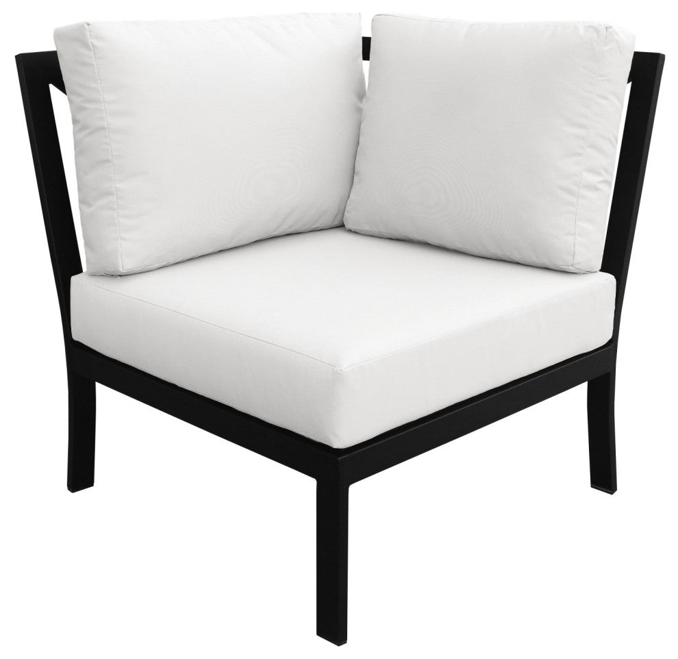 kathy ireland Madison Ave. 7 Piece Aluminum Patio Furniture Set 07f, Alabaster