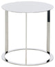 Vera Round Side Table Polished Stainless Steel