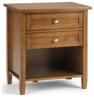 Warm Shaker Bedside Table
