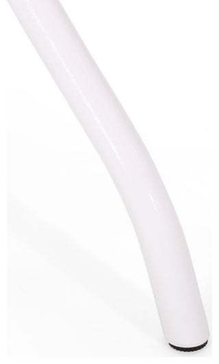 Veronica Traditional Outdoor Aluminum Rectangular Dining Table, White