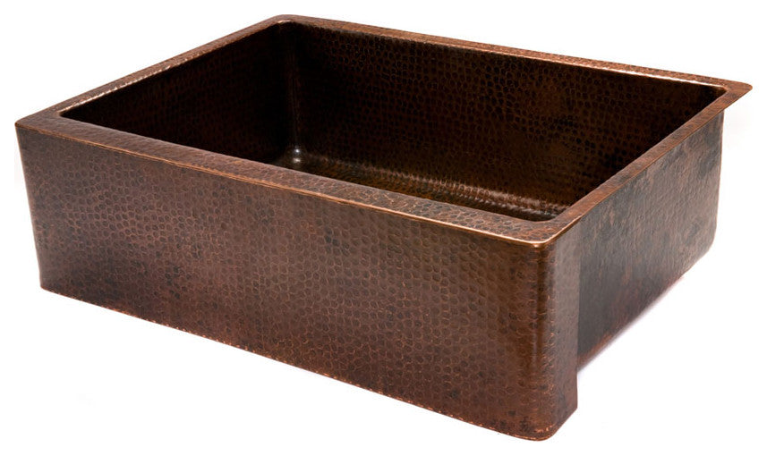 KASDB30229 30'' Copper  Kitchen Apron Single Basin Sink
