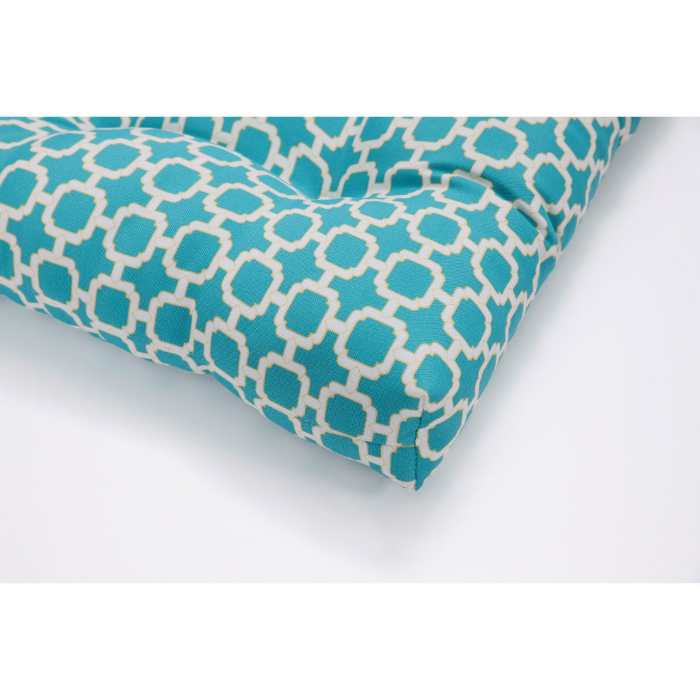 Hockley Wicker Loveseat Cushion, Teal