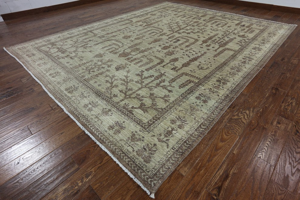 Oriental Peshawar Hand Knotted Rug 10'x12', MC487
